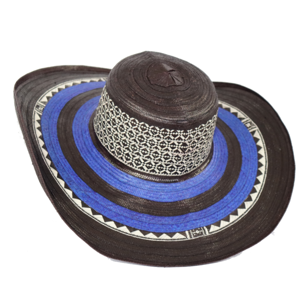 sombrero 19 negro azul
